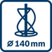 Keverőmechanizmus Ø 140 mm